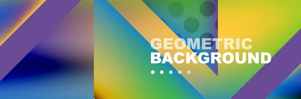 Abstract background with geometric elements. Creative trendy design. Vector Illustrazione stock