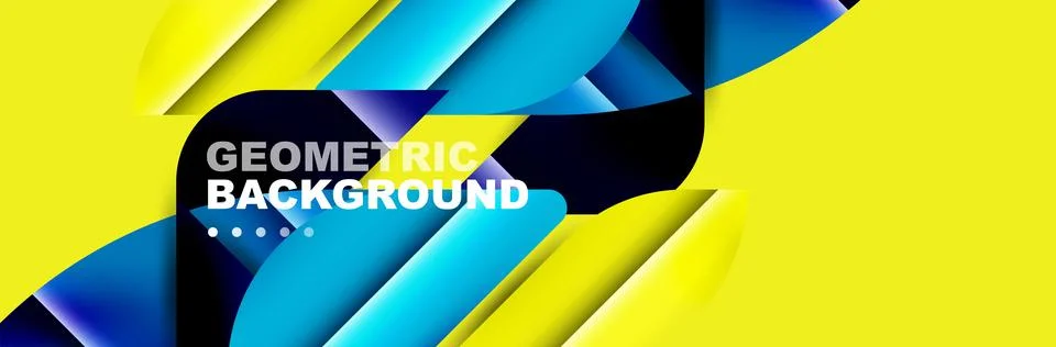 Abstract background with geometric elements. Creative trendy design. Vector Stock Illustration