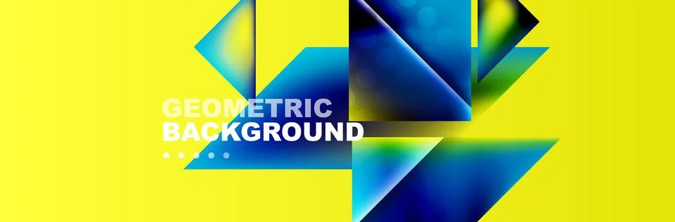Abstract background with geometric elements. Creative trendy design. Vector Illustrazione stock