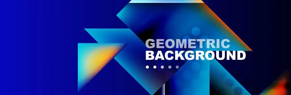 Abstract background with geometric elements. Creative trendy design. Vector Illustrazione stock