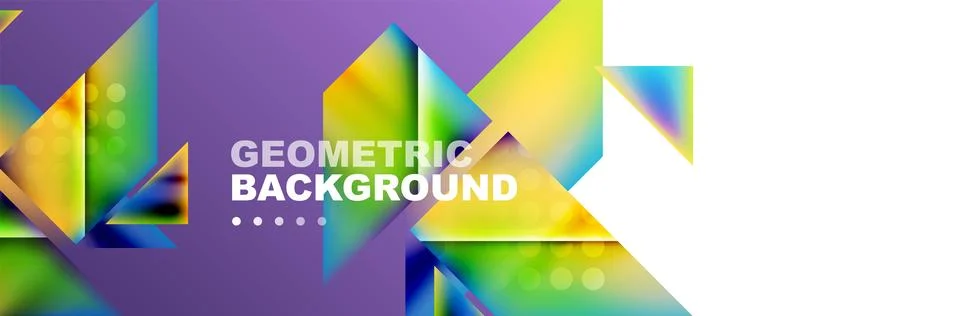 Abstract background with geometric elements. Creative trendy design. Vector Stockillustratie