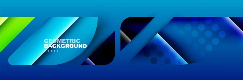 Abstract background with geometric elements. Creative trendy design. Vector Illustrazione stock