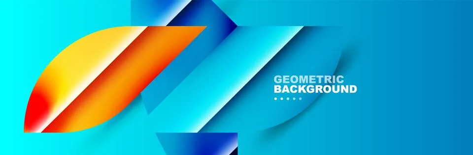 Abstract background with geometric elements. Creative trendy design. Vector Stock Illustration