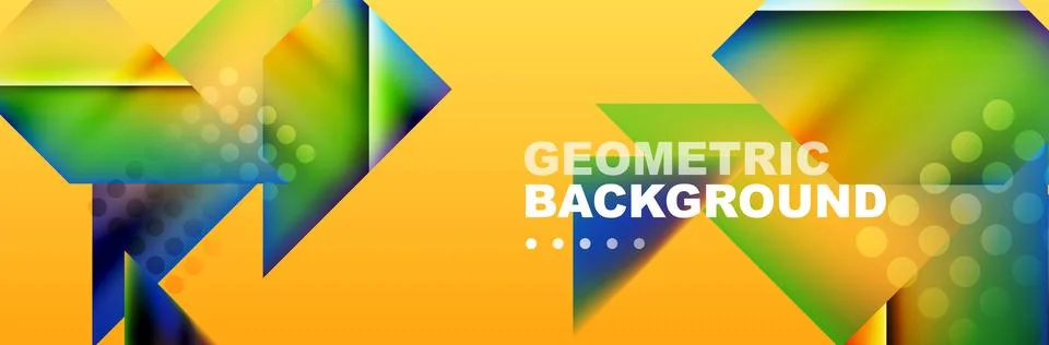 Abstract background with geometric elements. Creative trendy design. Vector Illustrazione stock