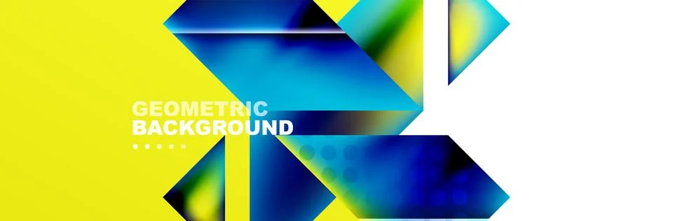 Abstract background with geometric elements. Creative trendy design. Vector Stock Illustration