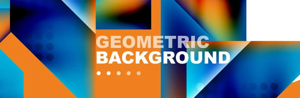 Abstract background with geometric elements. Creative trendy design. Vector Stockillustratie