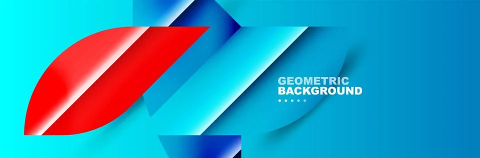 Abstract background with geometric elements. Creative trendy design. Vector Stockillustratie