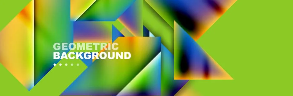 Abstract background with geometric elements. Creative trendy design. Vector Illustrazione stock