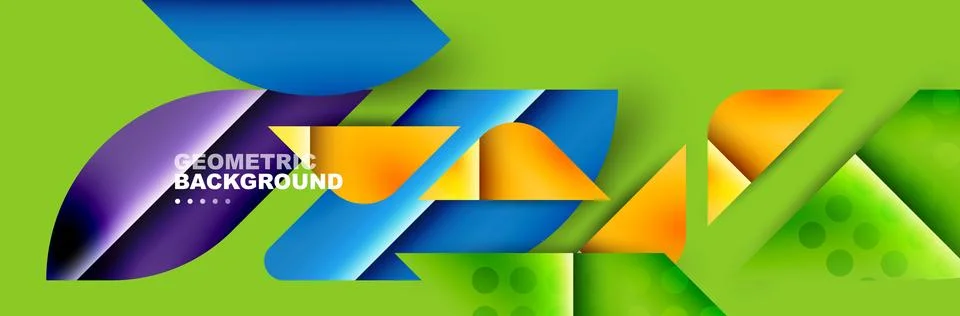 Abstract background with geometric elements. Creative trendy design. Vector Illustrazione stock