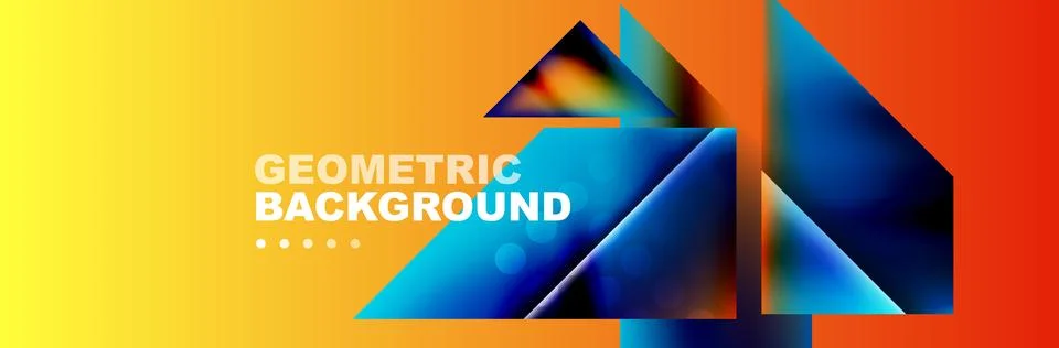 Abstract background with geometric elements. Creative trendy design. Vector Stock Illustration