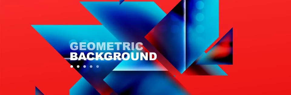 Abstract background with geometric elements. Creative trendy design. Vector Illustrazione stock