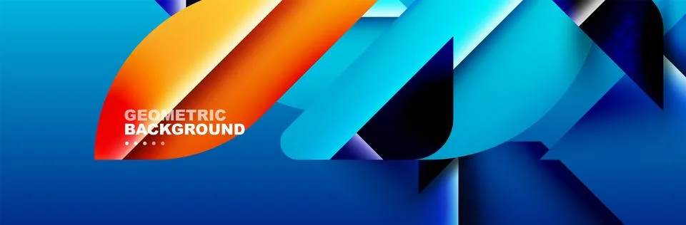 Abstract background with geometric elements. Creative trendy design. Vector Stock Illustration