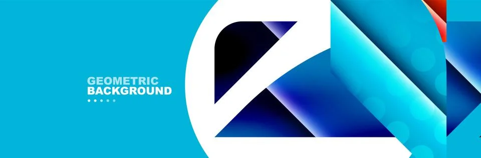 Abstract background with geometric elements. Creative trendy design. Vector Stockillustratie