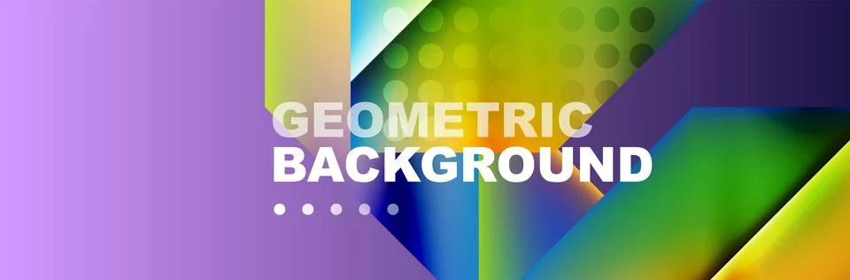 Abstract background with geometric elements. Creative trendy design. Vector Illustrazione stock