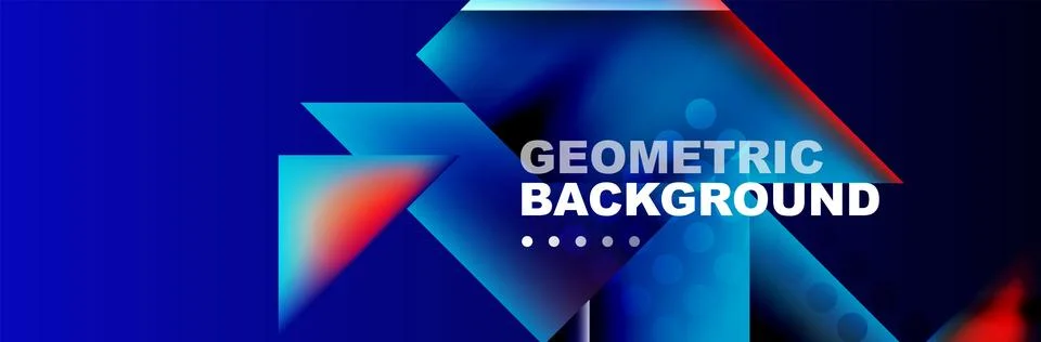 Abstract background with geometric elements. Creative trendy design. Vector Illustrazione stock