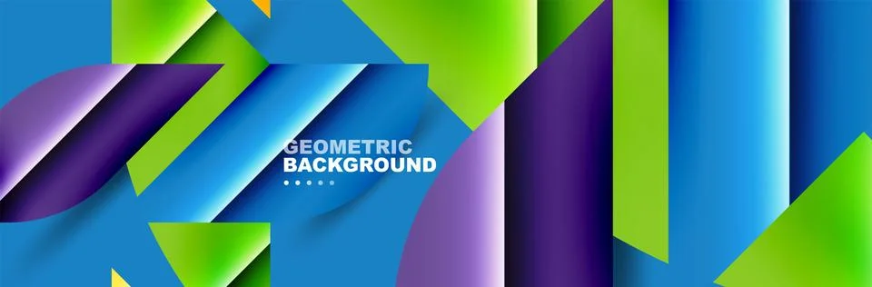 Abstract background with geometric elements. Creative trendy design. Vector Illustrazione stock