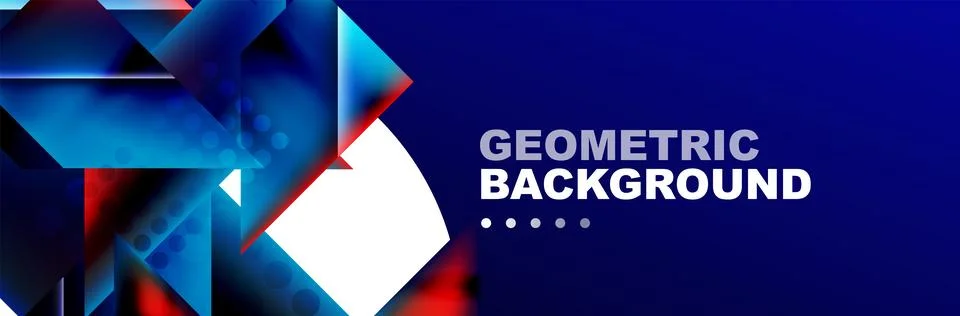 Abstract background with geometric elements. Creative trendy design. Vector Stockillustratie