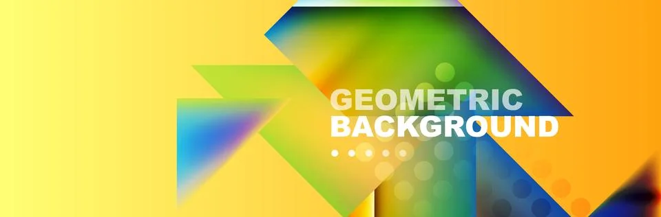 Abstract background with geometric elements. Creative trendy design. Vector Illustrazione stock