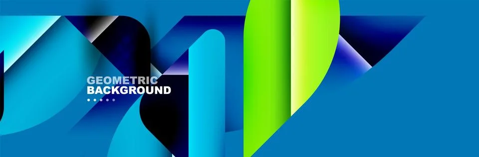 Abstract background with geometric elements. Creative trendy design. Vector Illustrazione stock