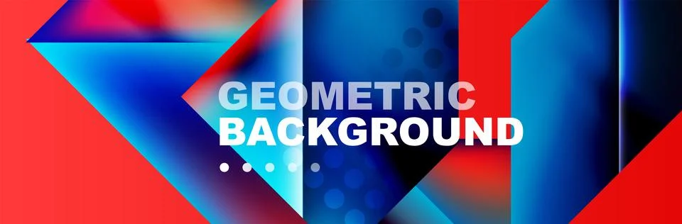 Abstract background with geometric elements. Creative trendy design. Vector Illustrazione stock