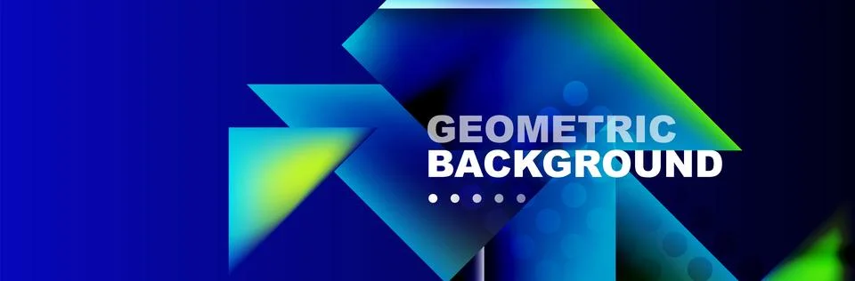 Abstract background with geometric elements. Creative trendy design. Vector Stockillustratie