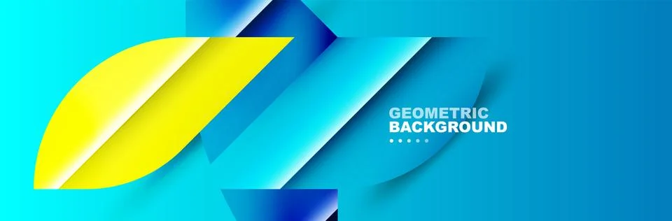 Abstract background with geometric elements. Creative trendy design. Vector 库存插图