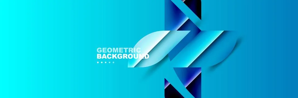 Abstract background with geometric elements. Creative trendy design. Vector Illustrazione stock