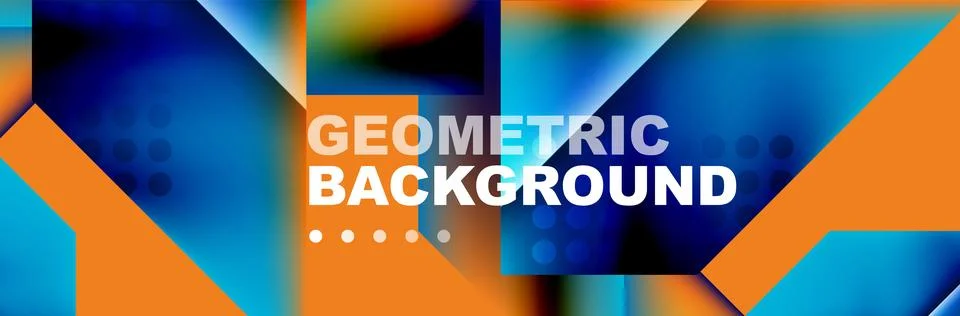 Abstract background with geometric elements. Creative trendy design. Vector Stockillustratie