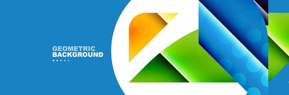 Abstract background with geometric elements. Creative trendy design. Vector 库存插图