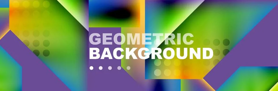 Abstract background with geometric elements. Creative trendy design. Vector Illustrazione stock