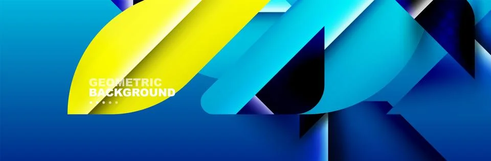 Abstract background with geometric elements. Creative trendy design. Vector Stock Illustration