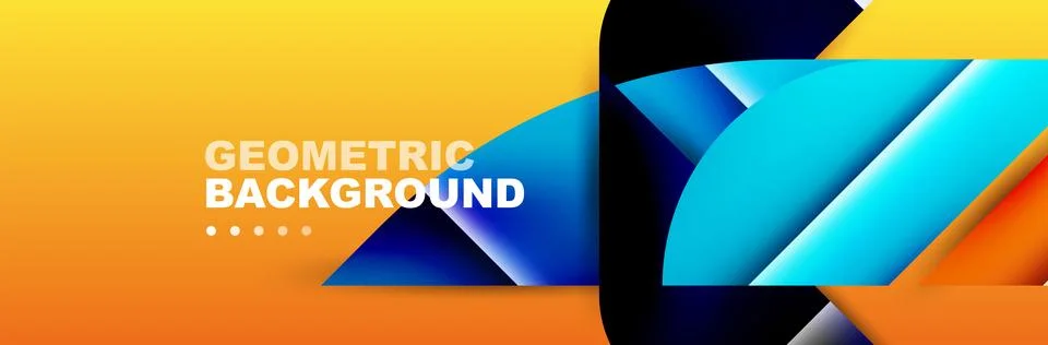 Abstract background with geometric elements. Creative trendy design. Vector Stock Illustration