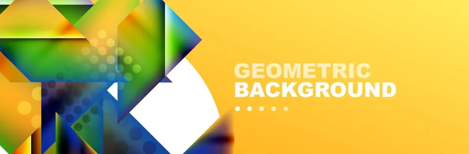 Abstract background with geometric elements. Creative trendy design. Vector Stock Illustration