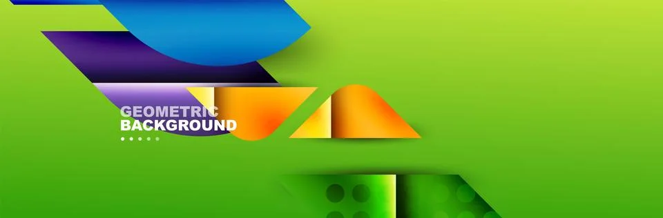 Abstract background with geometric elements. Creative trendy design. Vector Stockillustratie