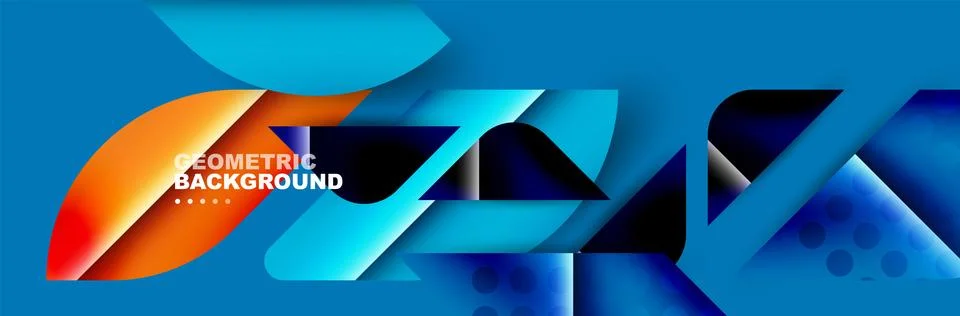 Abstract background with geometric elements. Creative trendy design. Vector Stockillustratie