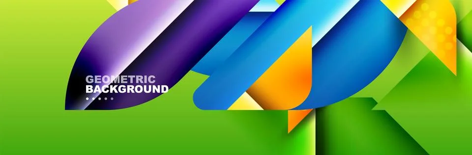 Abstract background with geometric elements. Creative trendy design. Vector Illustrazione stock