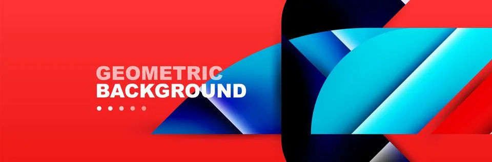 Abstract background with geometric elements. Creative trendy design. Vector Illustrazione stock