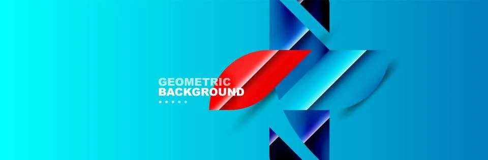 Abstract background with geometric elements. Creative trendy design. Vector Illustrazione stock