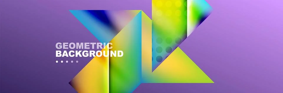 Abstract background with geometric elements. Creative trendy design. Vector Stock Illustration