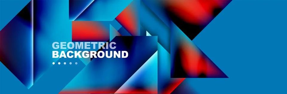 Abstract background with geometric elements. Creative trendy design. Vector Illustrazione stock