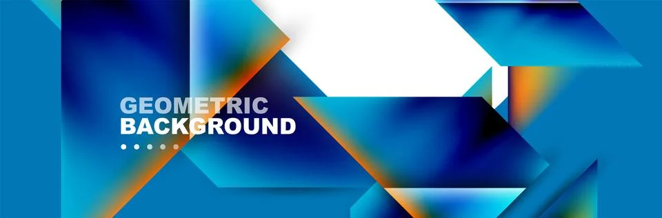 Abstract background with geometric elements. Creative trendy design. Vector Illustrazione stock