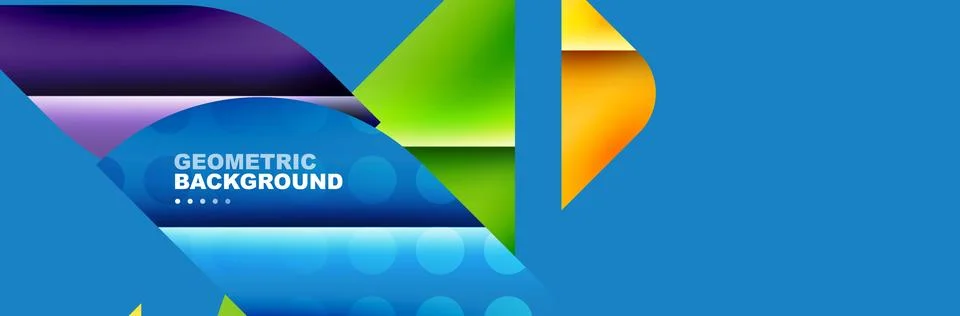 Abstract background with geometric elements. Creative trendy design. Vector Stock Illustration