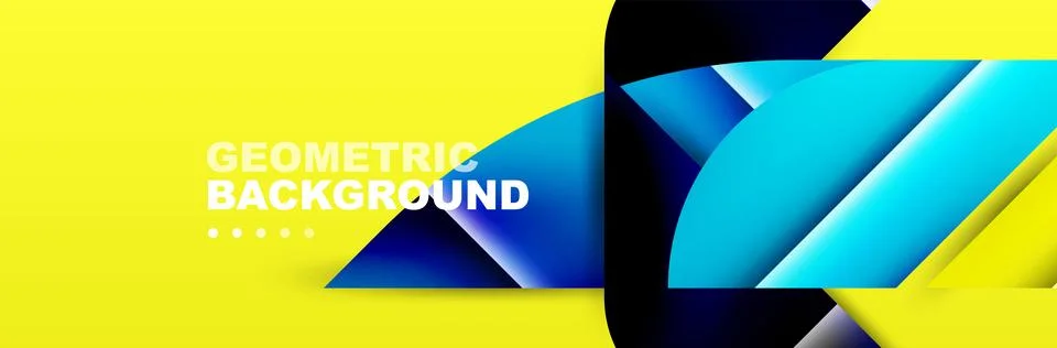 Abstract background with geometric elements. Creative trendy design. Vector Illustrazione stock