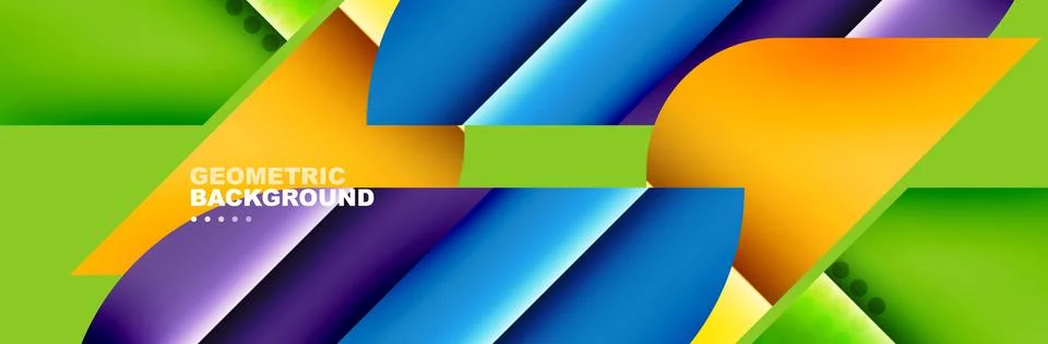 Abstract background with geometric elements. Creative trendy design. Vector Illustrazione stock