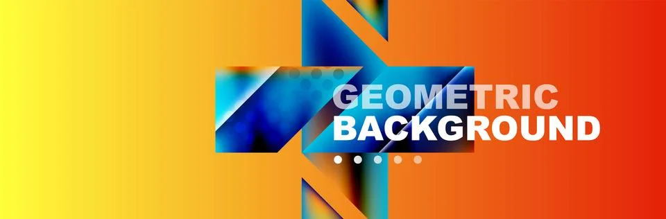 Abstract background with geometric elements. Creative trendy design. Vector Stockillustratie