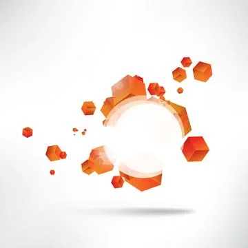 Abstract background with geometric elements Stock Illustration