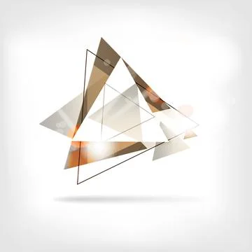 Abstract background with geometric elements Stock Illustration