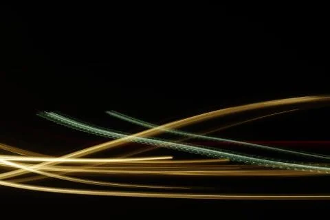 Abstract background with geometric elements Light Line Color over black backg Stock Illustration