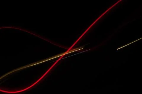 Abstract background with geometric elements Light Line Color over black backg Stock Illustration