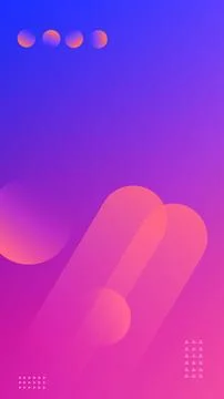 Abstract background with geometric figures. Blue and magenta gradient. Stock Illustration